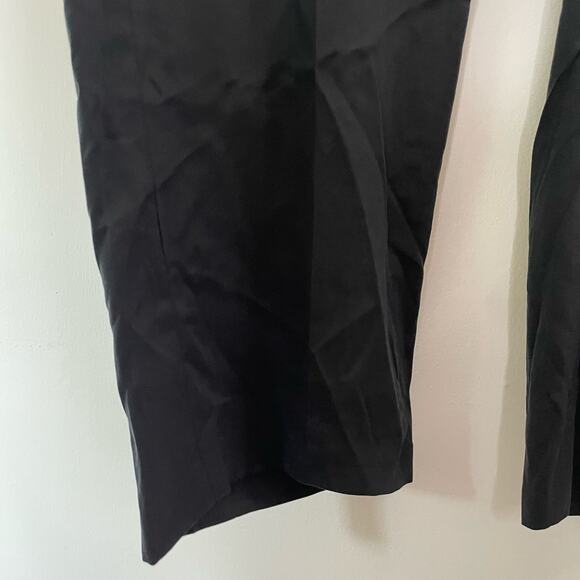 J. Crew Factory Wide Leg pleated twill trouser pant 20T 100% Tencel Black NWT - Picture 7 of 10